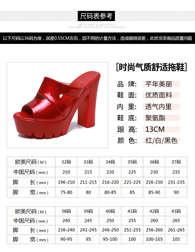 2023 Super-High Heel Waterproof Platform Fish-Mouth Sandals Women Wear Large Size 40-43 Sexy High Thick Heel Women In Summer