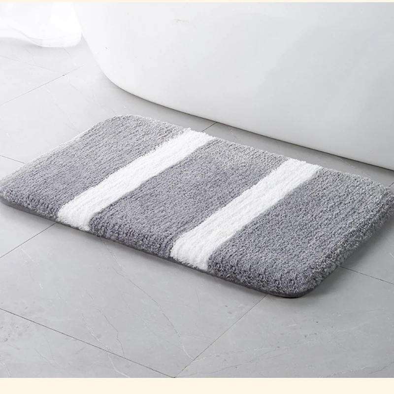 

Striped carpet bathroom living room entrance non-slip mat