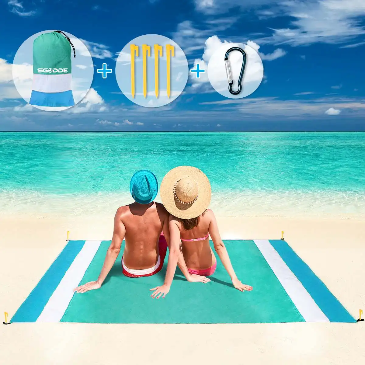 

Sand Beach Portable Anti Sand Towel Beach Towels Blanket Beach Mat Travel Summer Mat Large Picnic Mat Sand Beach Mat