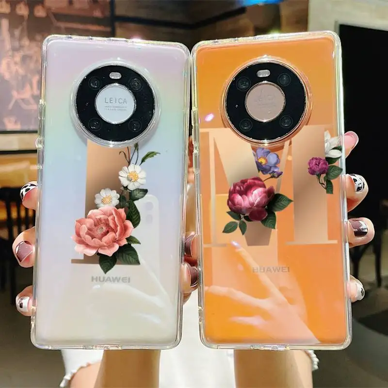 

Initial Letter Phone Case for Samsung S20 ULTRA S30 for Redmi 8 for Xiaomi Note10 for Huawei Y6 Y5 cover