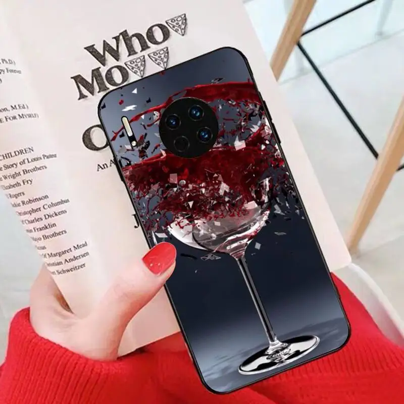 Glass of wine Red Wine Phone Case for Huawei Mate 20 10 9 40 30 lite pro X Nova 2 3i 7se images - 6