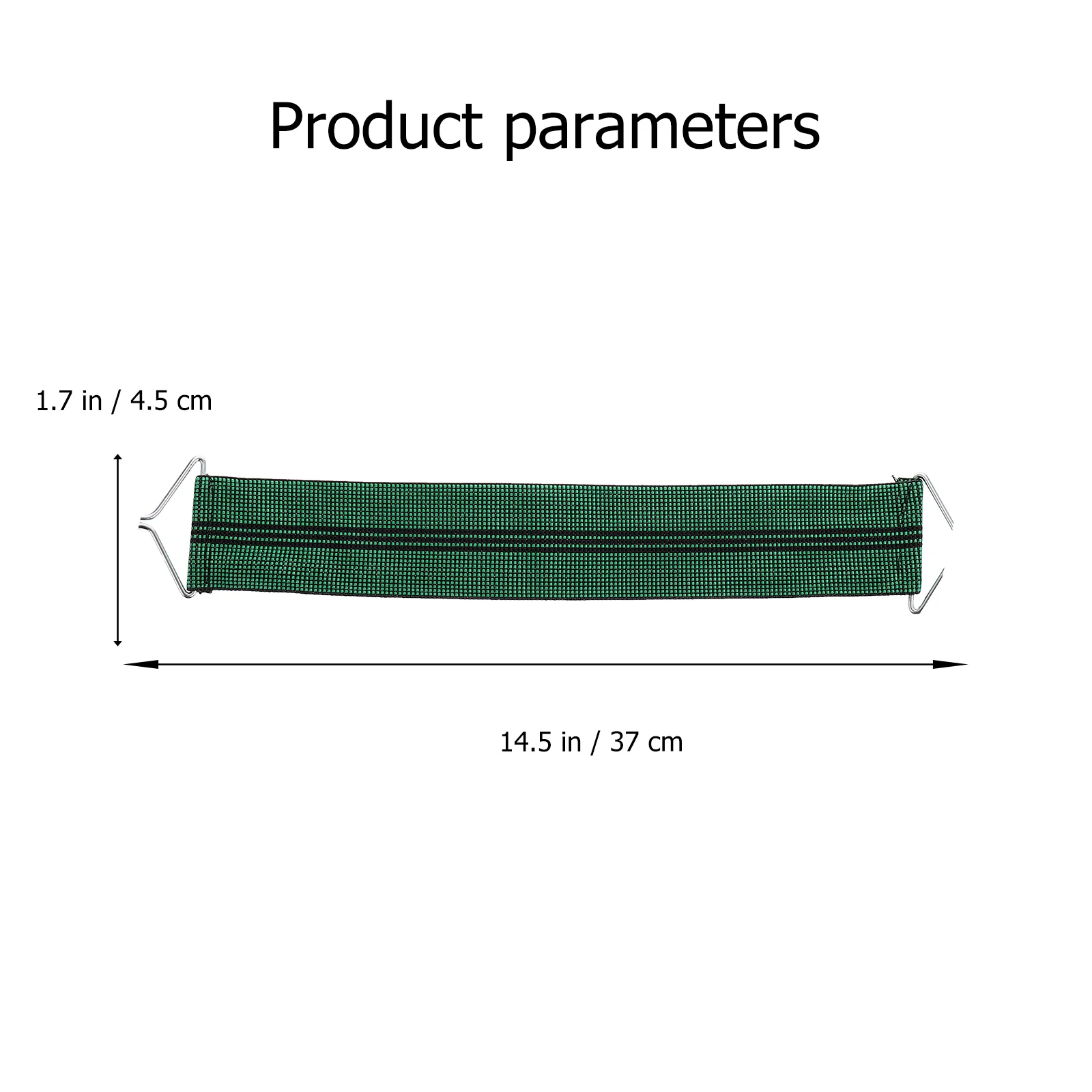 

5 Pcs Foldable Lounge Chair Reinforcement Strap Recliner Anti-break Belt Reinforced Belts 37X4.5cm Green Elastic