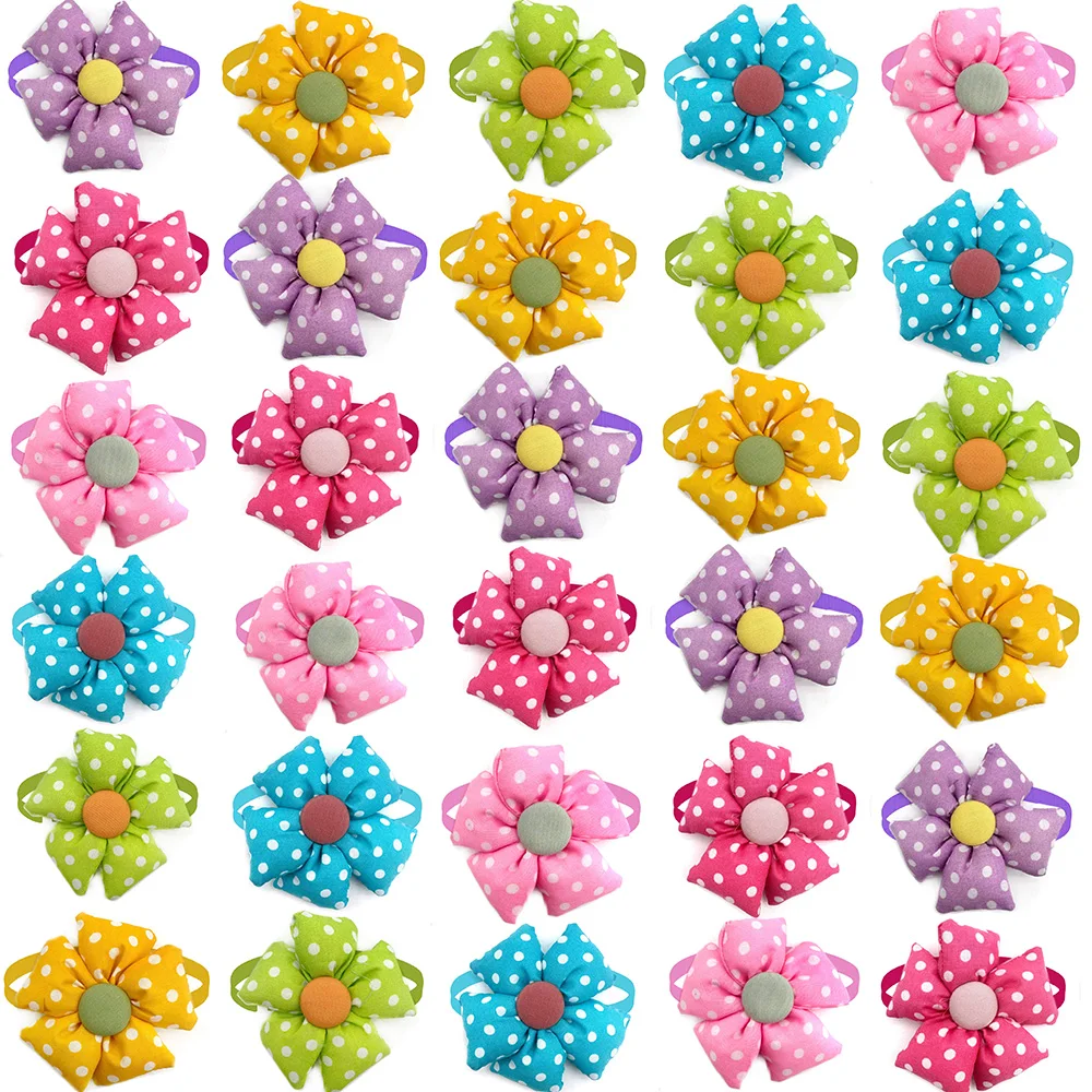 

Dog Supplies Dog Bow Bowties Colorful Pet Cute Dogs Dot Pet Products Pet Dog Accessories Grooming Shop 12pcs Pets Dog Tie