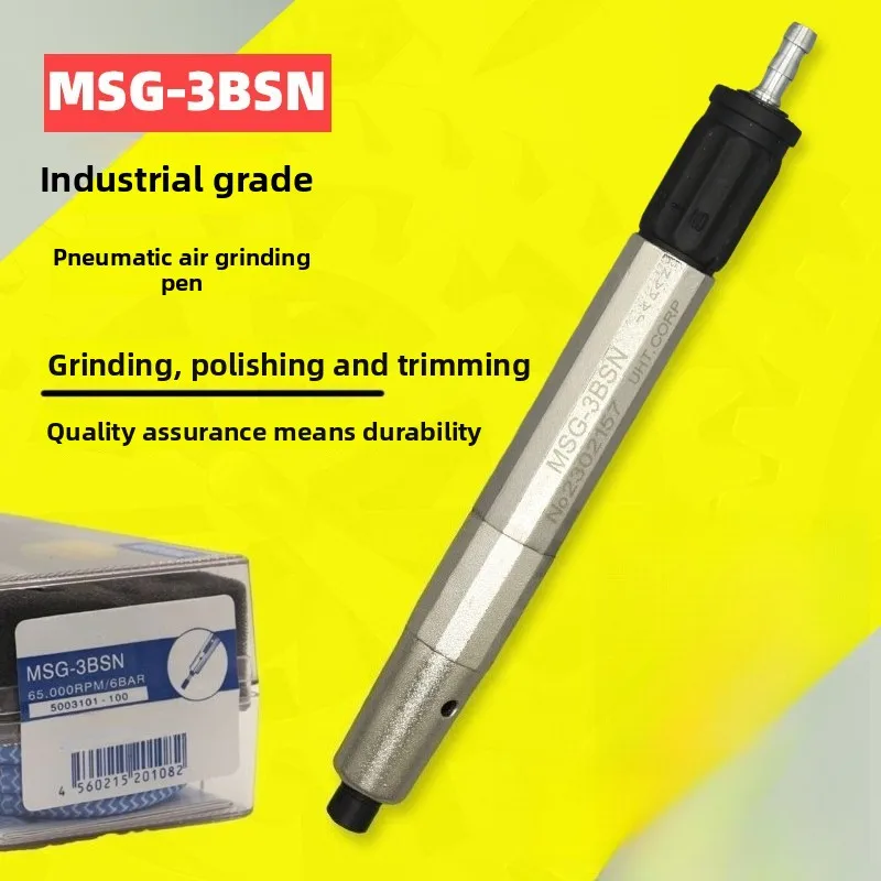 Фото Пневматическая микрошлифовальная машина MSG-3BSN, 65000 об/мин – карандашный инструмент для полировки и удаления заусенцев для работы с формами, металлом и точными деталями. №2