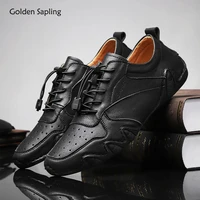 golden sapling mens loafers fashion casual shoes breathable leather men driving flats men moccasins lightweight leisure loafer