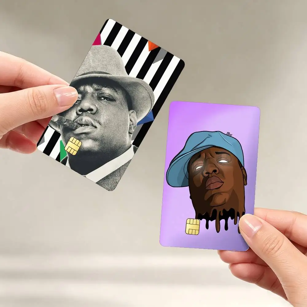 Фото Водонепроницаемые наклейки-пленки B-Biggie Smalls Notorious BIG Art Sticker для кредитных и дебетовых карт №1