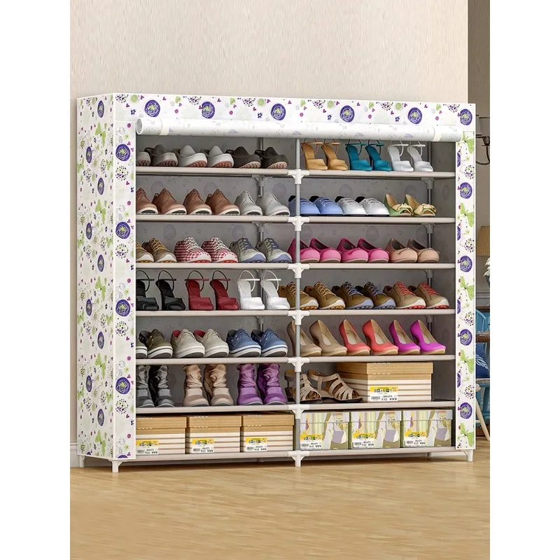 

Simple shoe cabinet household dust-proof multi-layer storage artifact Indoor good-looking economical shoe rack with