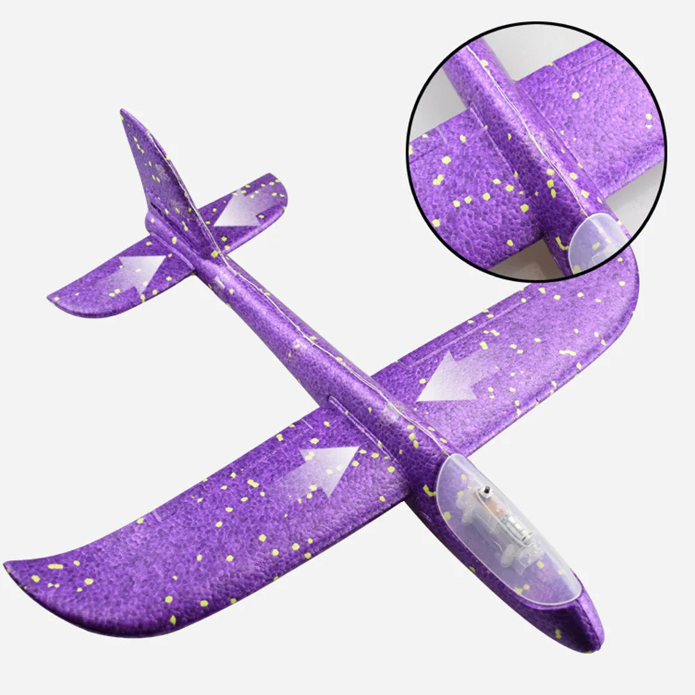 

Airplane Model Hand Throw Aircraft Toy Glowing Airplane EPP Outdoor Play Toys Kids