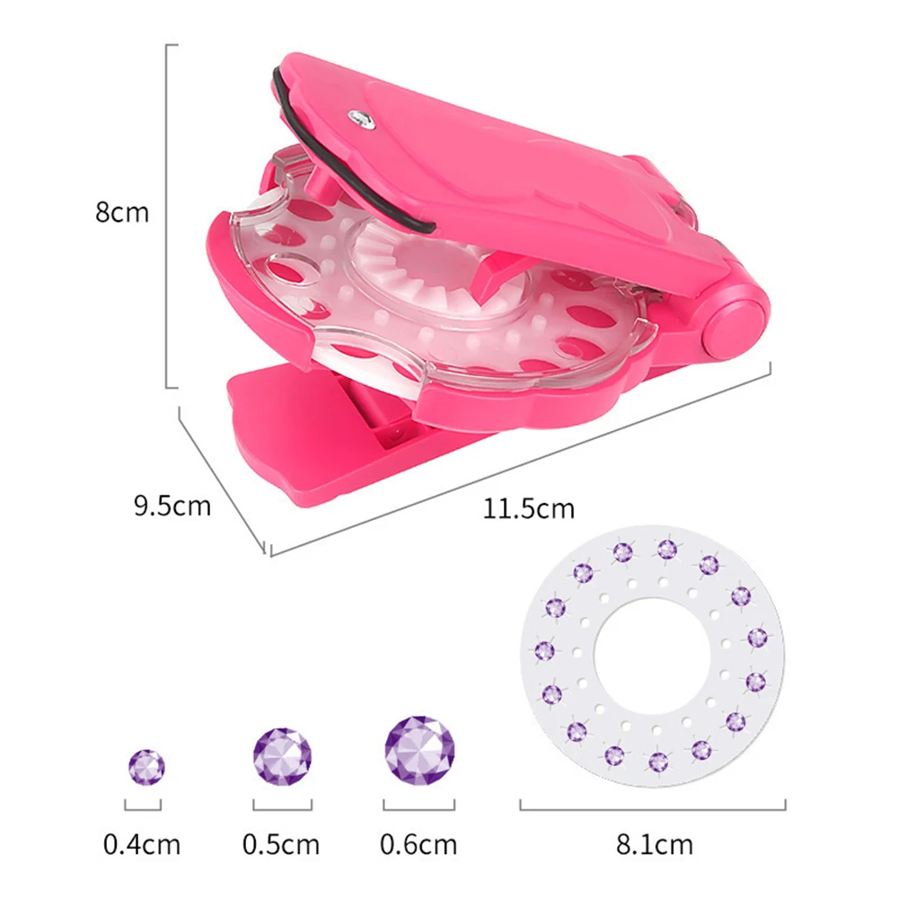 Nail Drill Diamond Stickers Blingbling DIY Girls Hair Styling Tool Sticker Dress Up Rig Toy Birthday Gifts |