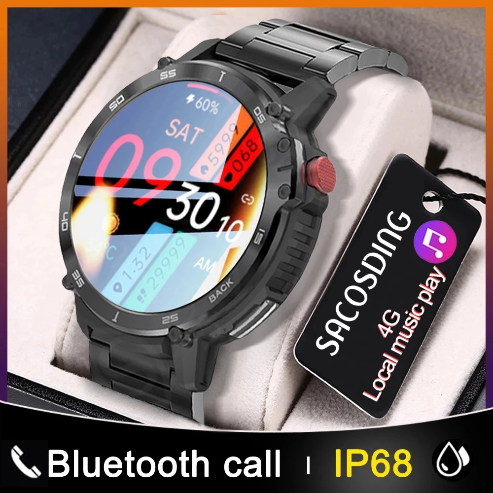 

2023 Nieuwe Muziek Slimme Horloge 4G Rom Tws Oortelefoon Bluetooth Call Sport Horloges Mannen 1.6 Inch Waterdichte Smartwatch Vo