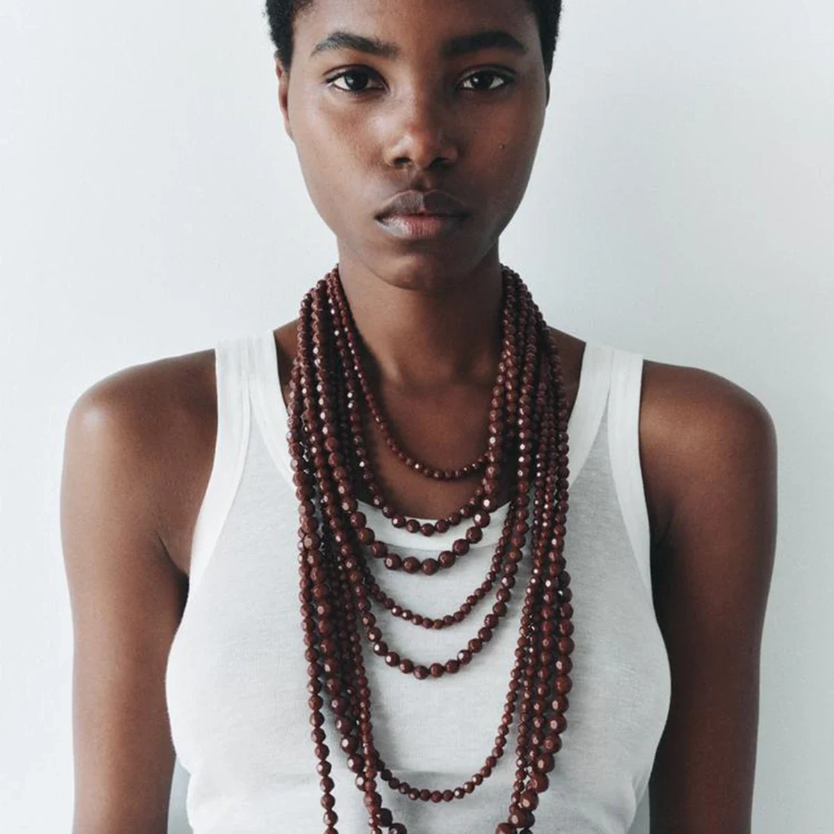 ZAA Новое коричневое богемное этническое стильное модное винтажное многослойное