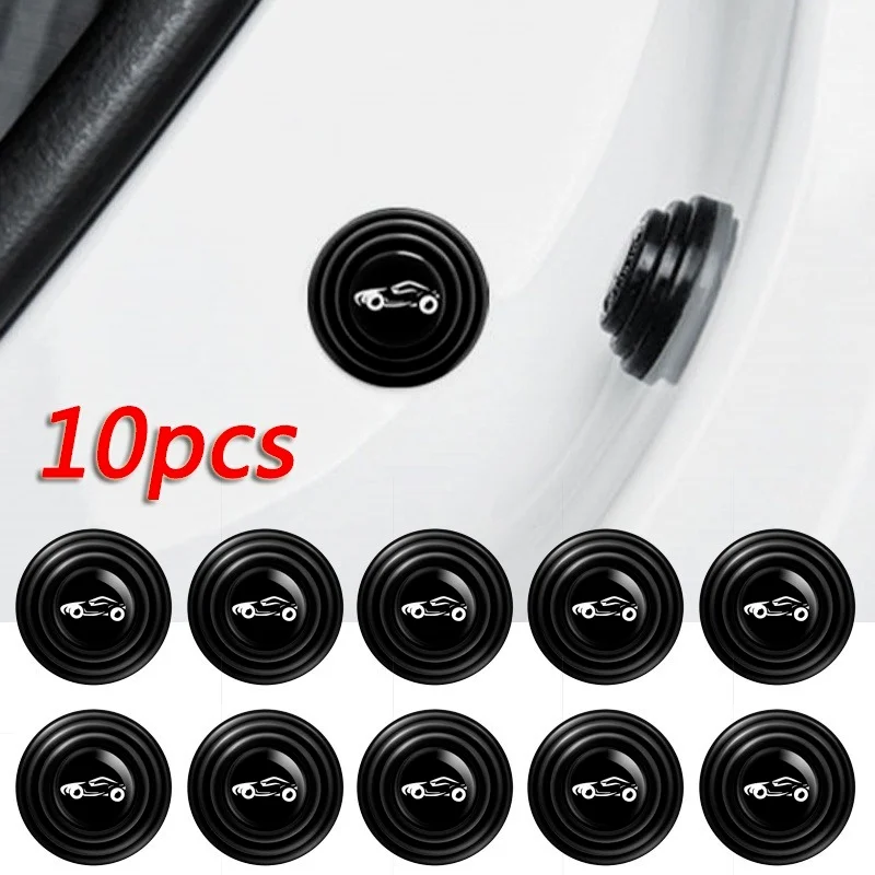 

10pcs Universal Anti-Noise Buffer Gasket Anti-collision Door Sticker Car Door Anti-shock Silicone Pad Auto Soundproof Crash Pad