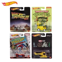 original hot wheels premium car toy diecast 164 back to the future marvel spiderman turtles entertainment model boys toys gift