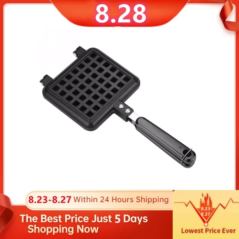 

Non-Stick Waffles Maker Machine Kitchen Waffle Baking Mold Gas Pan Bubble Egg Cake Oven Breakfast Machine Cake Maker