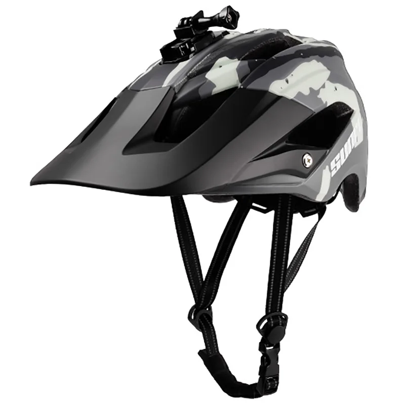 

Outdoor Sport Riding Bicycle Helmet 2022 Helmet Road Bike Downhill Helmet with LED Lights Gopro Camera Holder Cycling Helmet