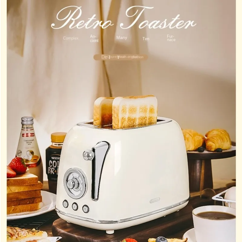 Ретро тостер духовка домашний Автоматический нагрев многофункциональная машина