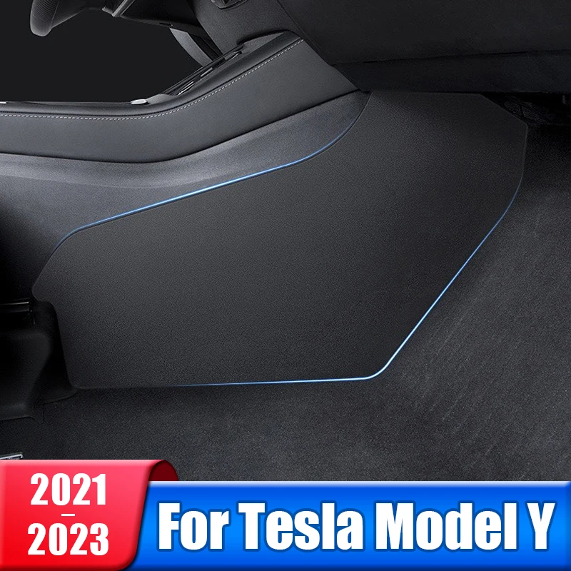 

Anti Kick Pad For Tesla Model Y 2021 2022 2023 2024 Car Central Control Side Defense Pads ABS Plastic Mat Interior Accessories