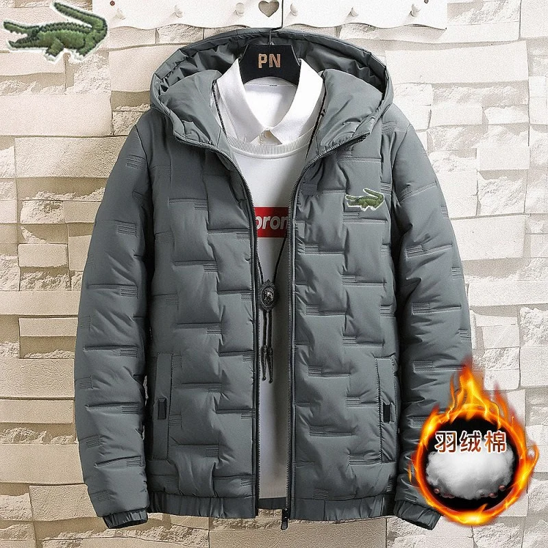 CARTELO Jacket Fashion Casual Hooded Thick Printed Cotton Jacket Cartelo Men's Brand Warm windproof Outdoor Baseball Cotton