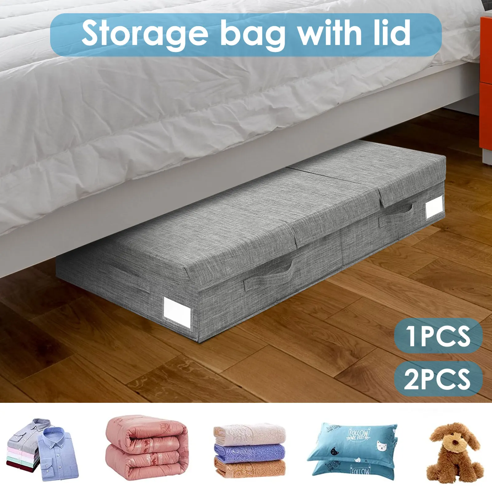 

1/2 шт., складной органайзер для одежды, с крышкой