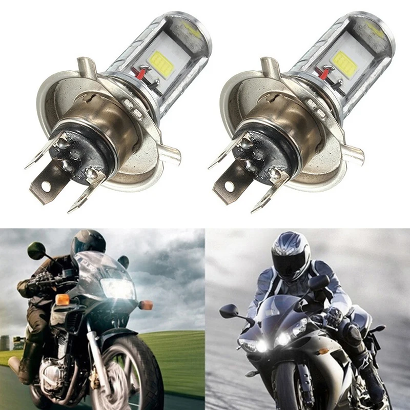 

1PCS 12W H4 Motorcycle COB Bulb LED Light Lamp Hi/Lo Beam Headlights Headlamp Front Light Bulb