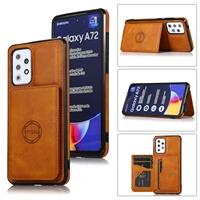 leather stand cards case for samsung galaxy a52s a52 a71 a51 a32 a22 a21s a13 a12 a11 m31 a41 m01 card slot holder wallet cover