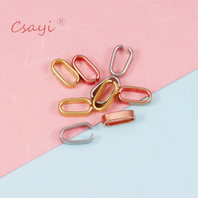 

Брелок для ключей Csayi, круглый брелок из нержавеющей стали, Раздельный брелок, аксессуары для изготовления ювелирных изделий своими руками, ...