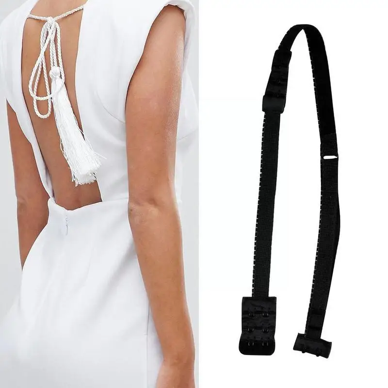 Deep V-neck Open Back Extension Belt Bra Cross Belt For Women Low-back Dresses Backless Bra Invisible Underwear Conversion Y6H9