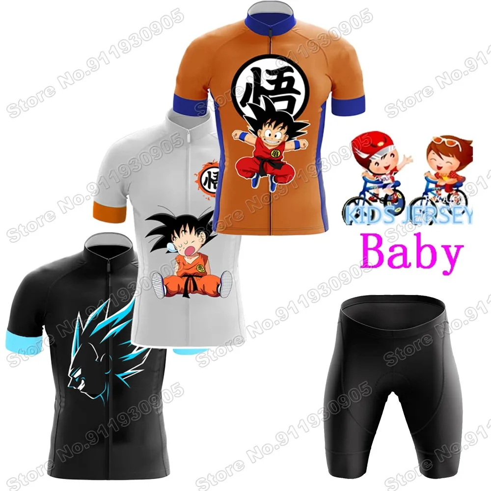 2022 детский мультяшный профессиональный комплект из Джерси для езды на велосипеде для мальчиков и девочек, мультяшная аниме одежда для езды ...