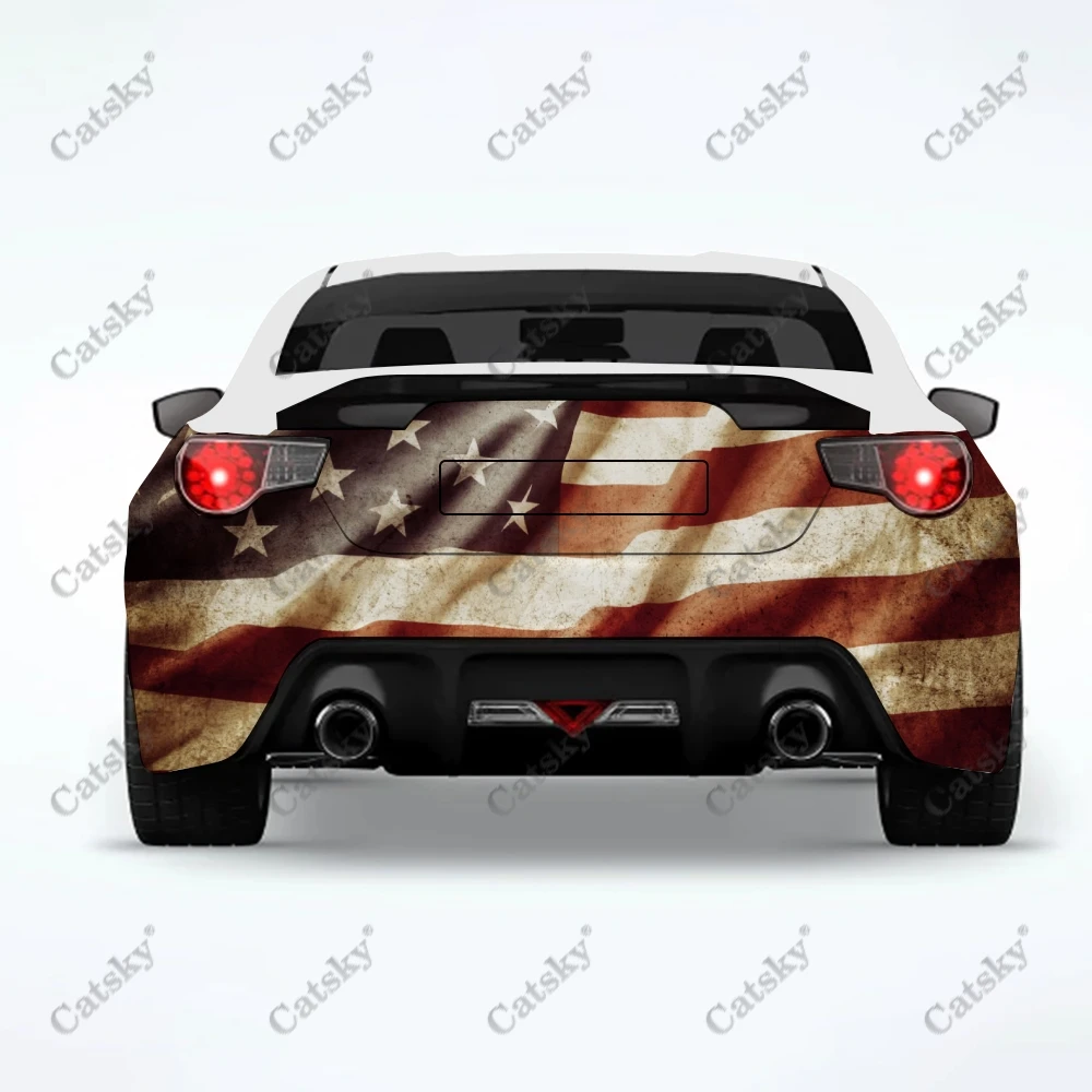 

Наклейка на автомобиль с американским флагом, креативная наклейка на автомобиль, наклейка на корпус автомобиля, модификация внешнего вида, Защитная пленка для автомобиля