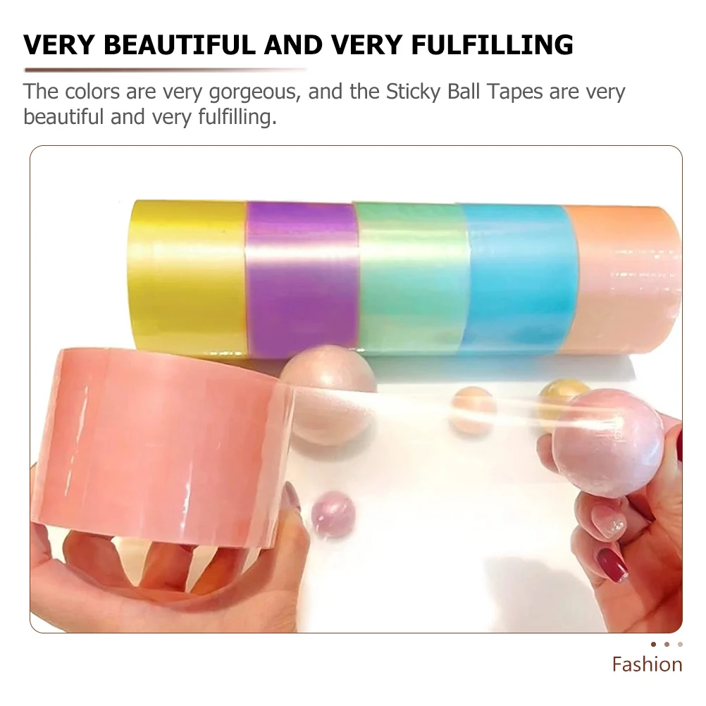 

Goo Washi Tape Set Daily Relaxing Toys Adhesive DIY Tapes Sticky Balls Colorful Funny Novelty Colored
