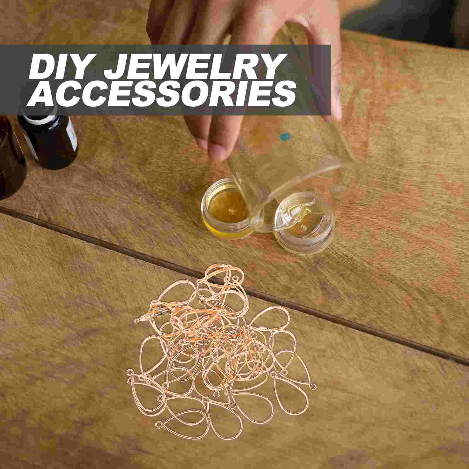 50 шт. рамки из эпоксидной смолы для изготовления ювелирных изделий подвеска в