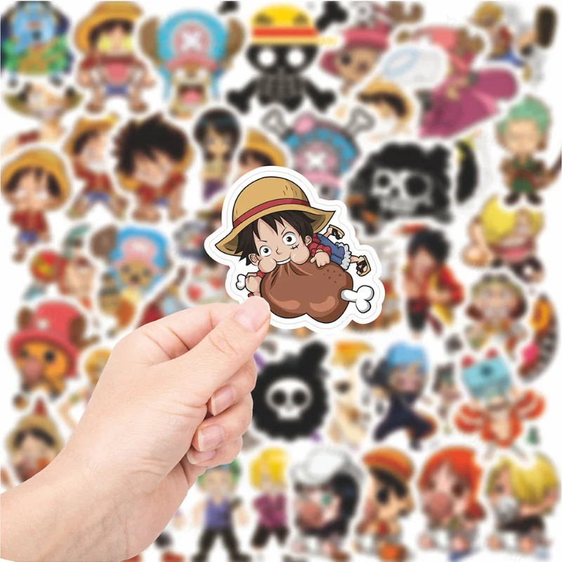 

100pcs Anime ONE PIECE Graffiti Stickers Decals Waterproof DIY Motorcycle Luggage Water Bottle Cute Kids Sticker Toys Gift