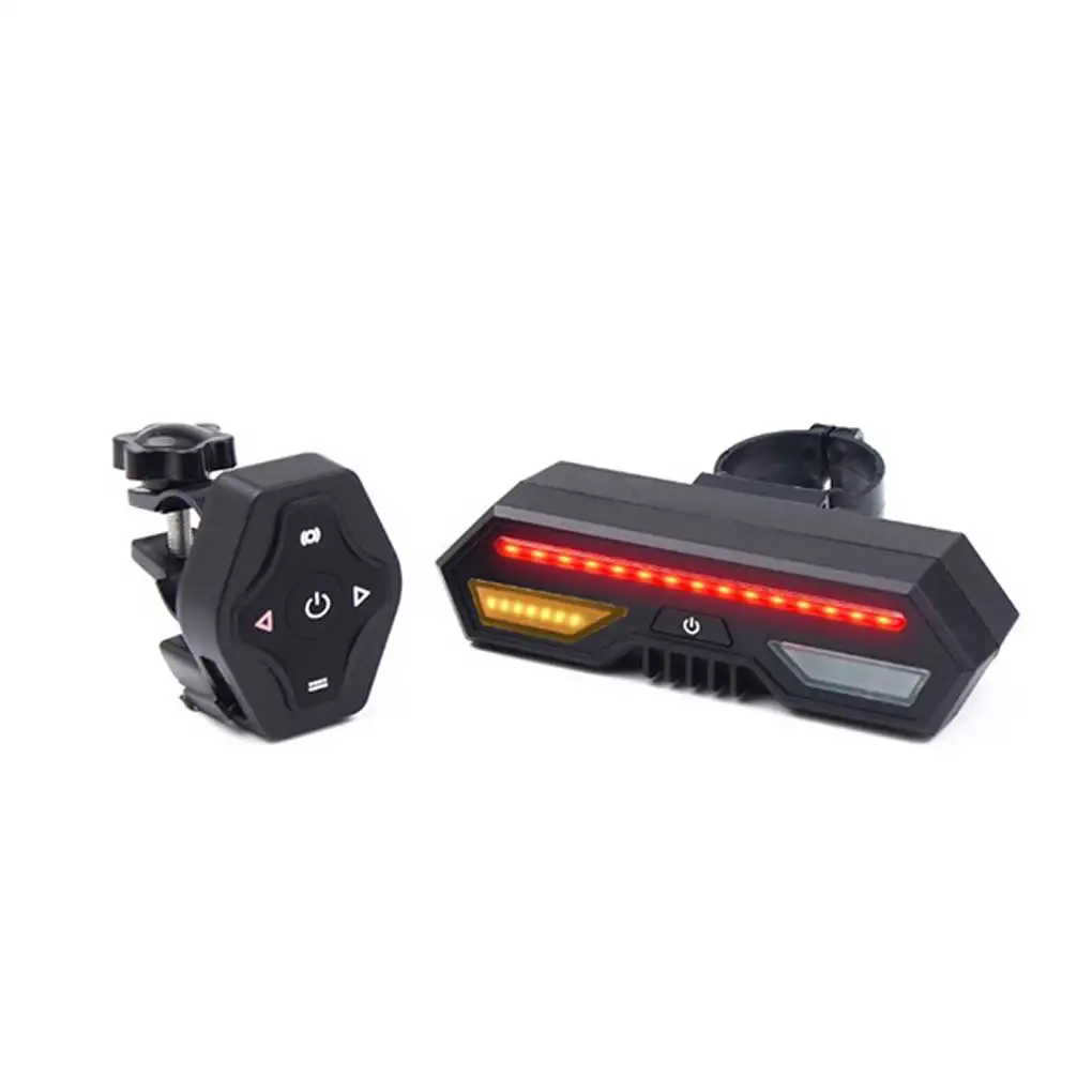 

Умный велосипедный задний фонарь с дистанционным управлением, водонепроницаемый, зарядка, 3 режима, поворотный сигнал, ночная уличная лампа