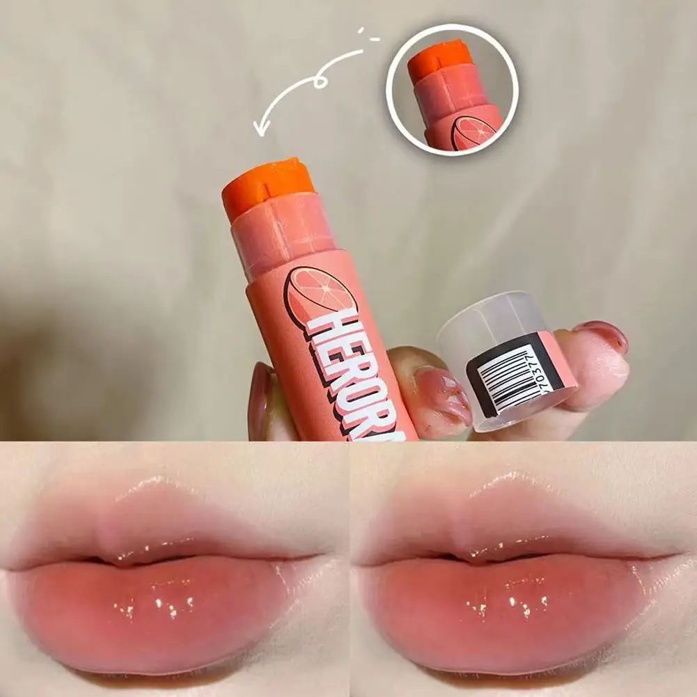 

Fruity Lip Balm Moisturizing Nourishing Lip Gloss Natural Cheap Care Makeup Temperature Lip Change Cosmetics Lipstick Skin F6X6