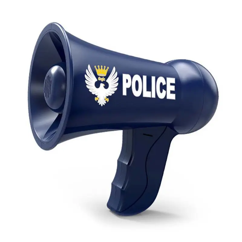 

New Portable Megaphone Musical Toy Voice Changer Siren Sound Police Pretend Toy Classroom Family Activity Props Boys Favor