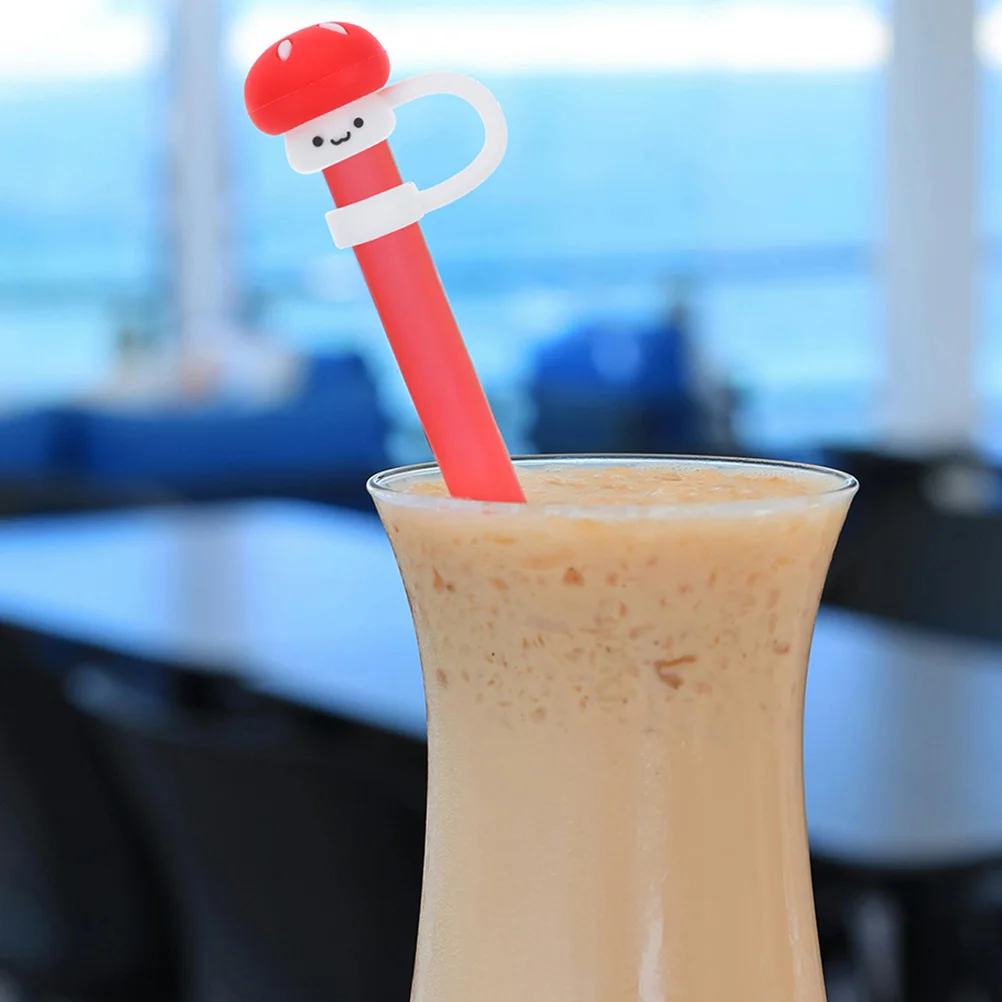 4 шт. маленькая соломенная пробка в виде гриба аксессуары для стаканов крышки