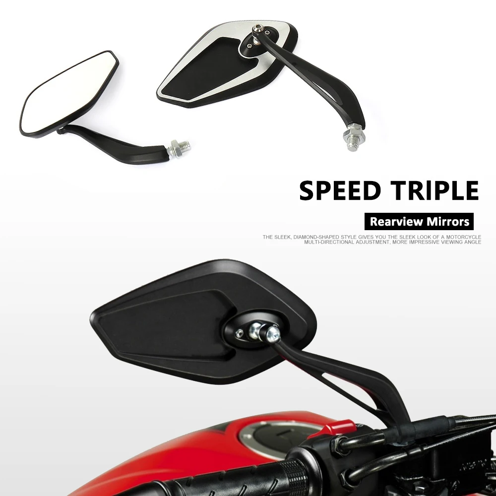 Новые аксессуары для мотоциклов зеркало заднего вида боковое в форме ромба