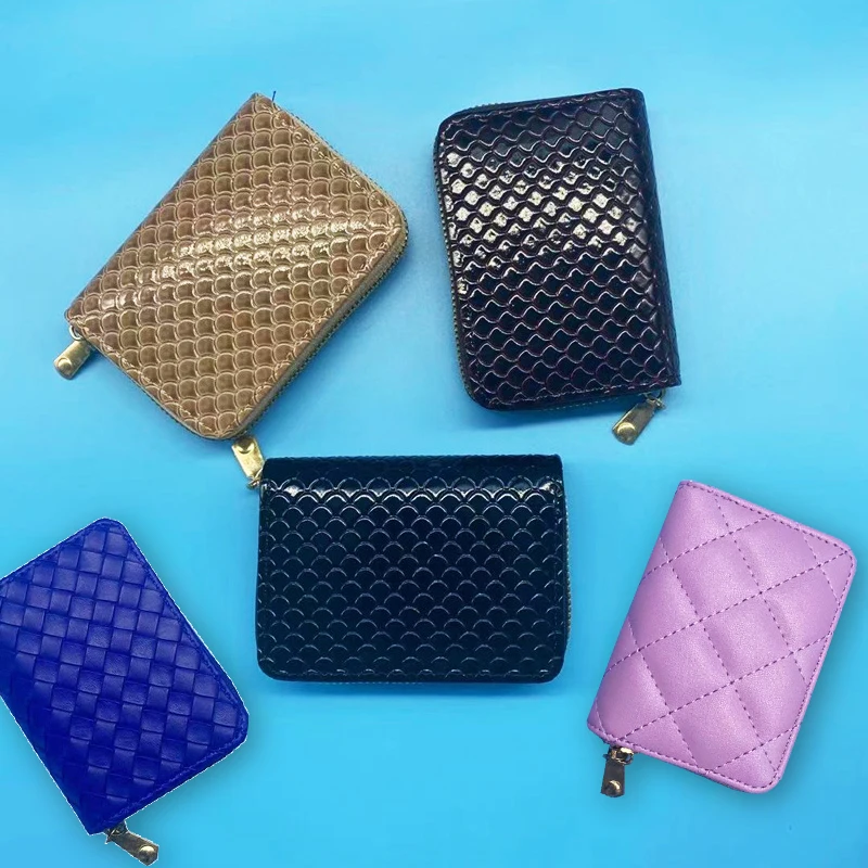 

Fashion Organ Style Card Holder For Women Men Durable Leather Credit Card Bag Simplicity Mini Passport Cover Purse Korean Wallet