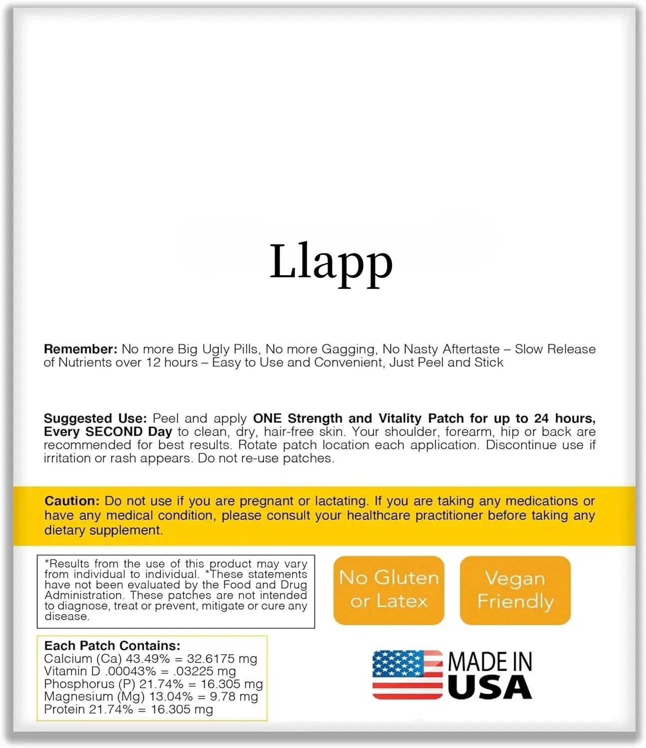 Трансмические пластыри с магнием и D от кальция — 30 пластырей поставка на одну