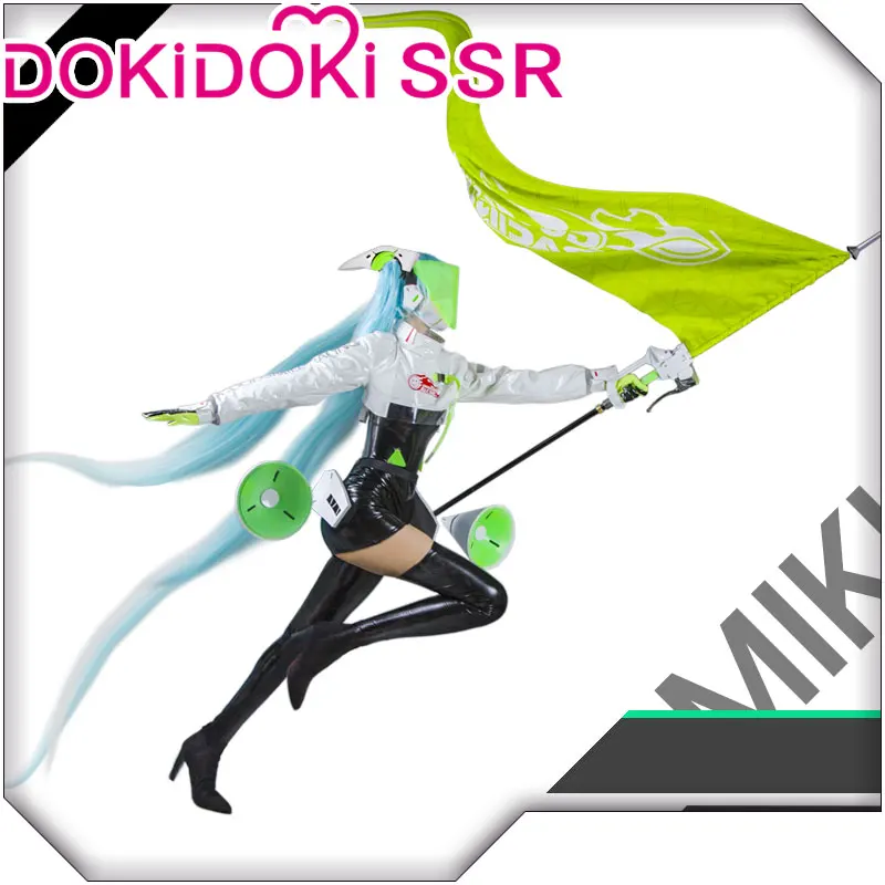 

DokiDoki-SSR Косплей Mikuu 2022 косплей милые Хэллоуин гоночные костюмы MIKU