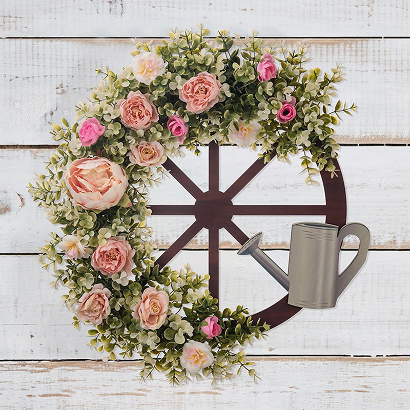 Искусственный китайский венок из роз для входной двери фермерских домов садовых