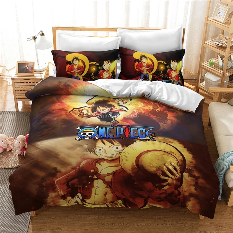 Комплект постельного белья с изображением обезьяны D.Luffy 3D рисунком аниме