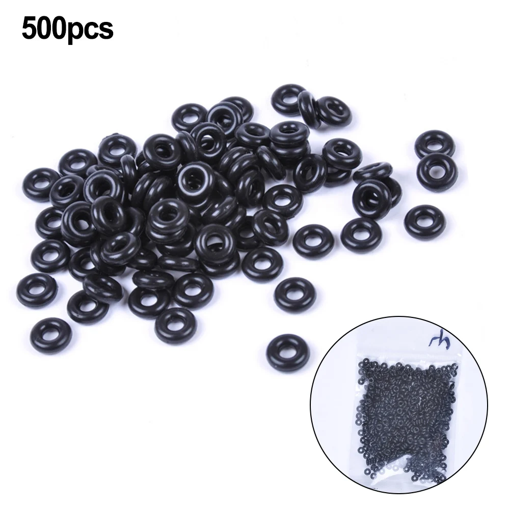 

500pcs Rubber Carp Fishing Round Rig Ring Fishing Terminal Tackle Swivel O-Ring Nonslip Stopper Fishing Tackle Accessories