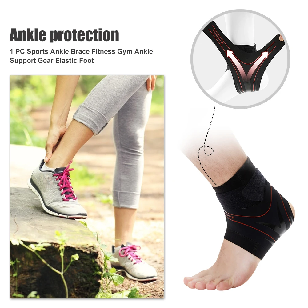 

1 шт., компрессионная повязка на лодыжку для занятий спортом