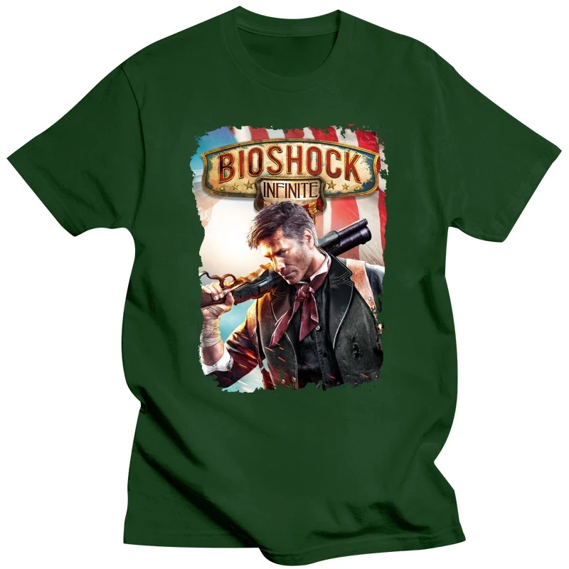 забавные футболки Bioshock Мужская футболка с коротким рукавом-Booker
