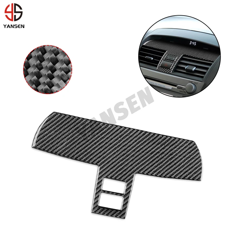 

For Toyota Camry 2006-2011 Real Carbon Fiber Front Center Air Conditioning Vent Outlet Cover Trim Car Styling Accessories