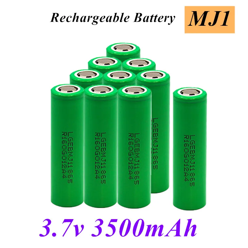 

2021 New 100% Original MJ1 3.7 v 3500 mah 18650 Lithium Rechargeable Battery For Flashlight batteries for L MJ1 3500mah battery