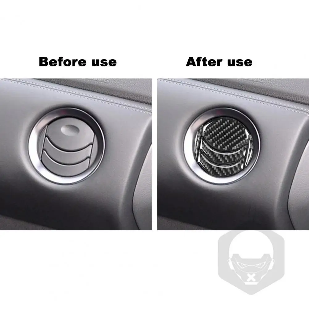 

20Pcs Lightweight Carbon Fiber Firm Carbon Fiber Control Gear Outlet Trim Air Vent Cover Air Vent Trim