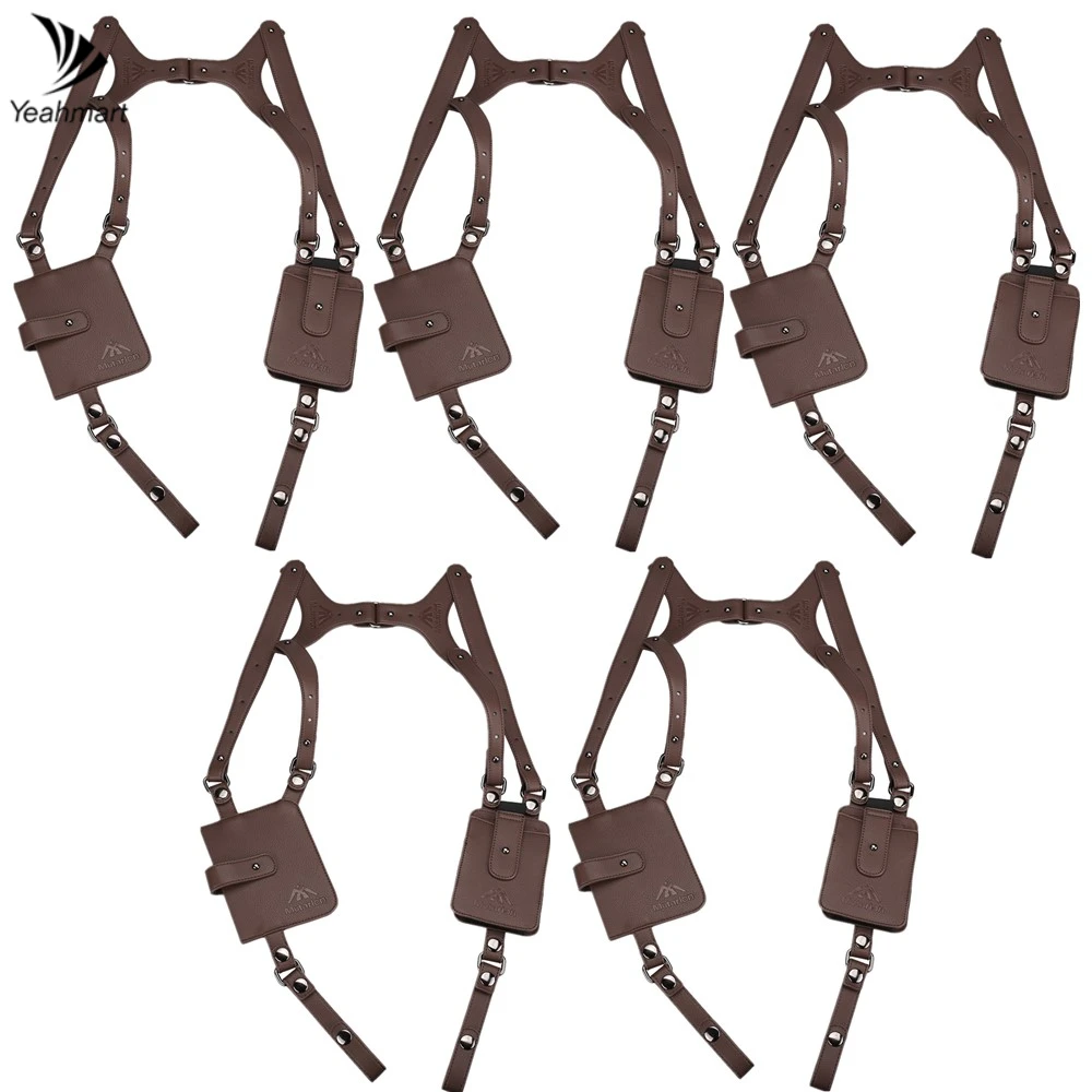 

2/5Pcs Anti-Theft Hidden Underarm Strap Wallet Pocket Tactical Shoulder Bag Hidden Agent Molle Combat Outdoor Travel Storage Bag