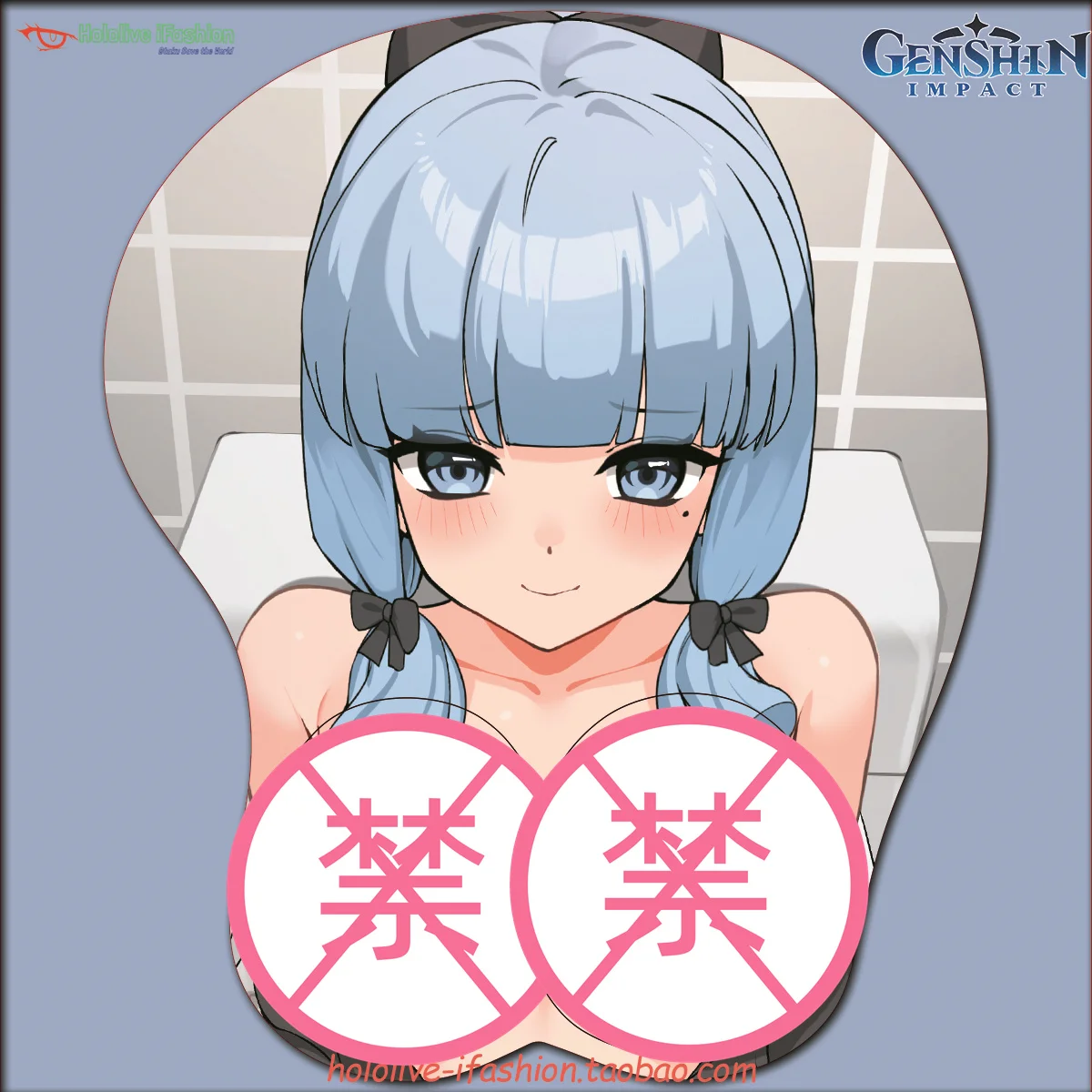 

Ayaka Keqing Sexy 3D Mousepad Genshin Impact Hand Wrist Rest Mousepad Silicone Mouse Pad Breast Oppai Soft Mouse Mat Otaku